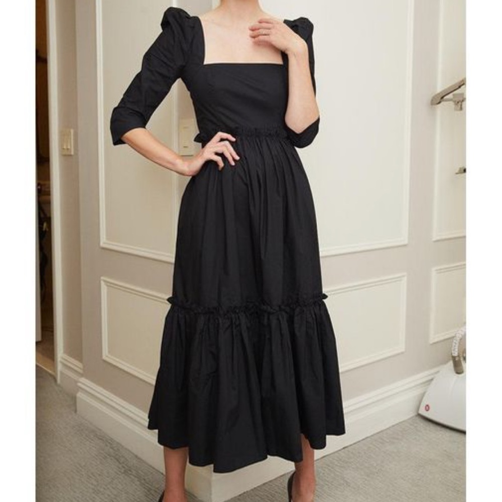 Cara Cara blue hill dress in black